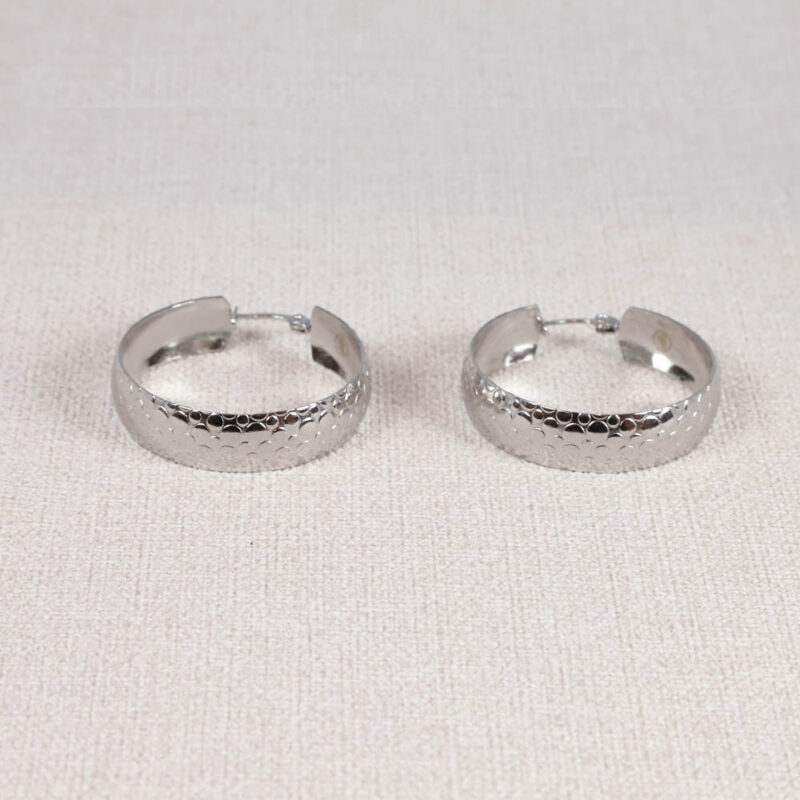 Boucles d'oreilles acier  Magnolia