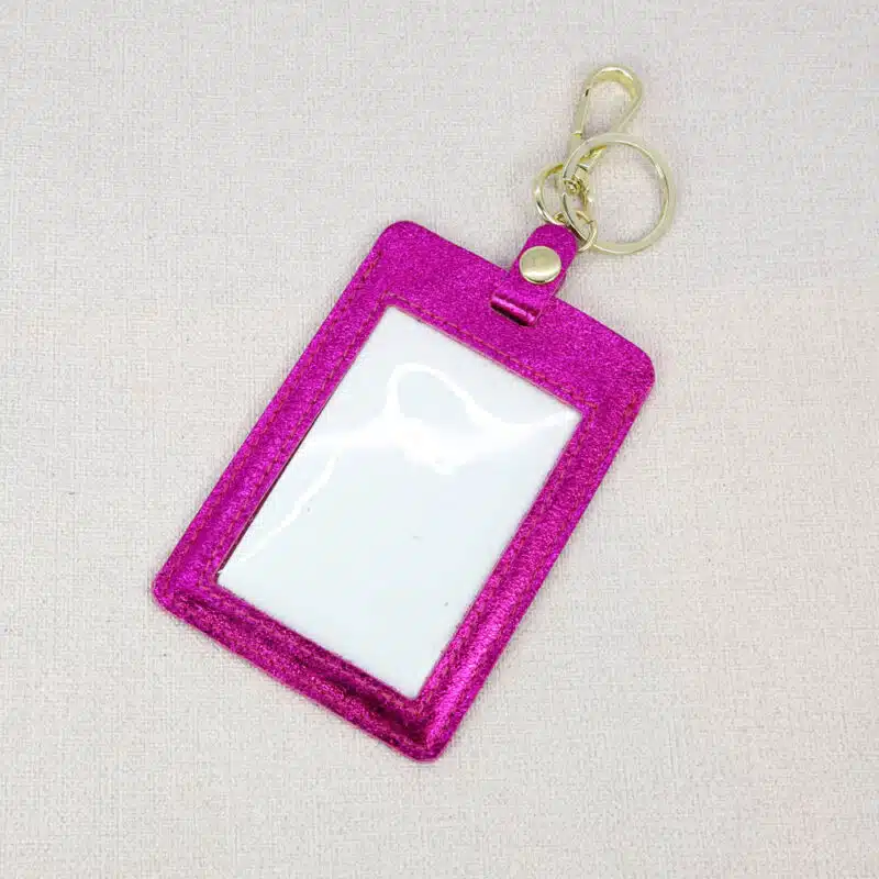 Lania leather luggage tag