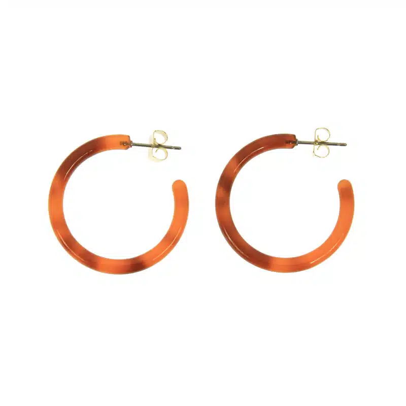 30mm resin hoop earrings