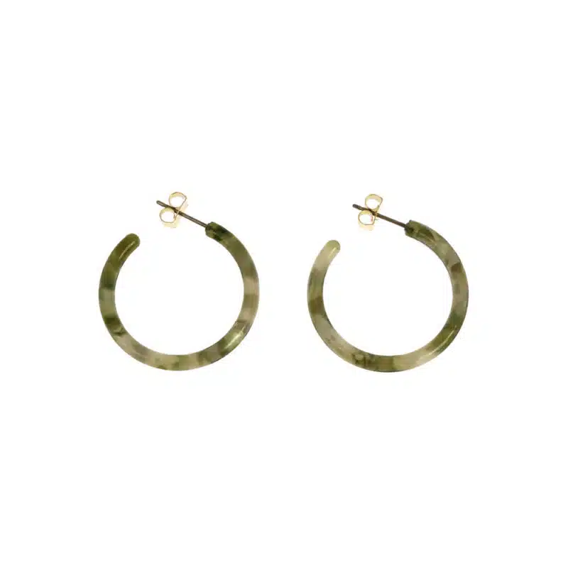 30mm resin hoop earrings