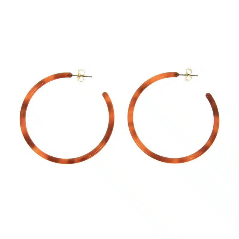 50mm resin hoop earrings