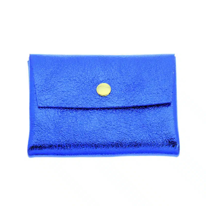 Porte-monnaie/cartes cuir irisé