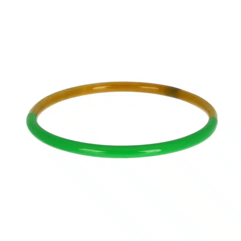 Thin Buffalo horn bangle size S