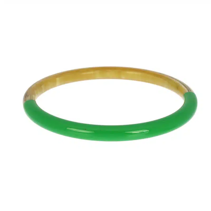 Thick buffalo horn bangle size S