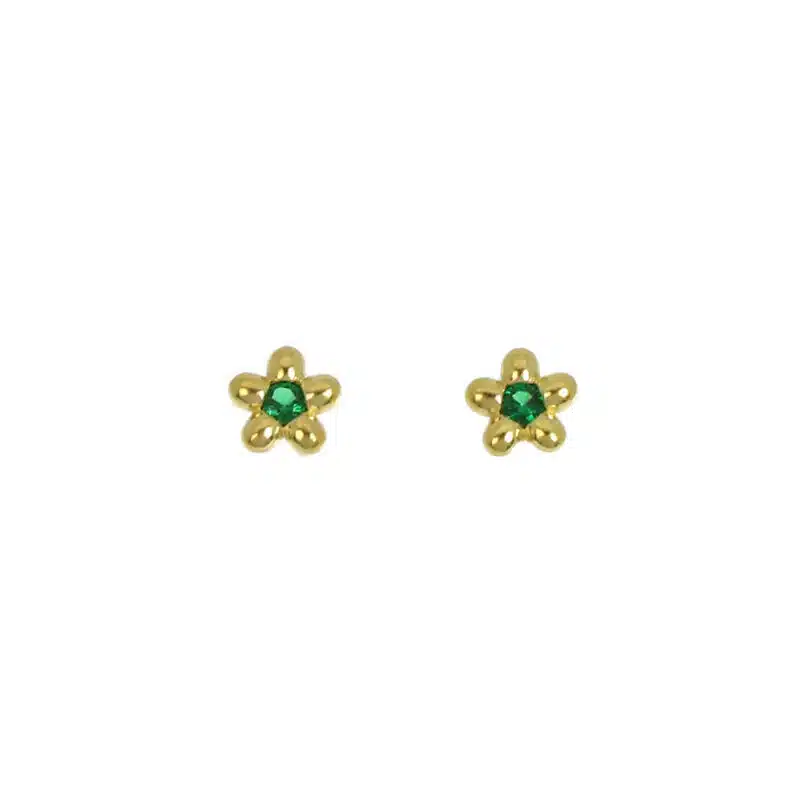 Flore gold-plated earrings