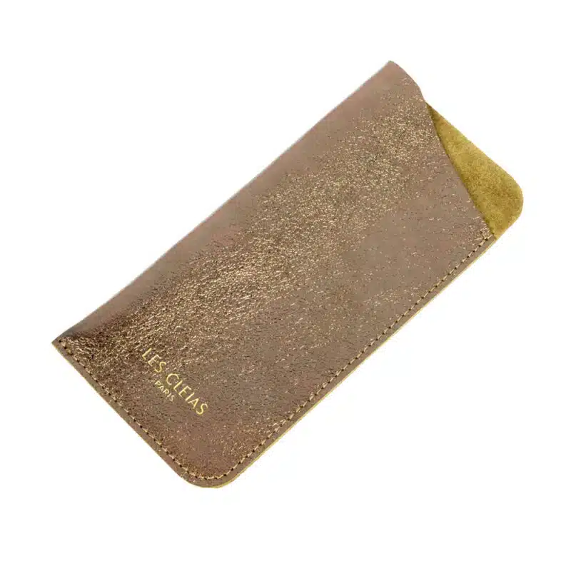 Soft leather glasses case