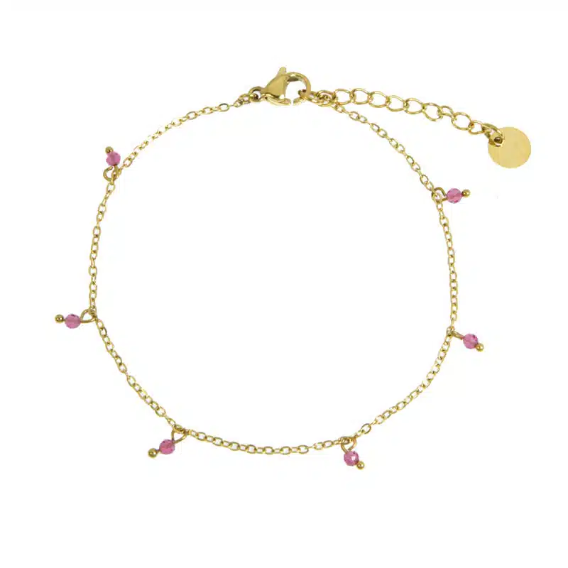 Bracelet Eloise Acier Fuchsia