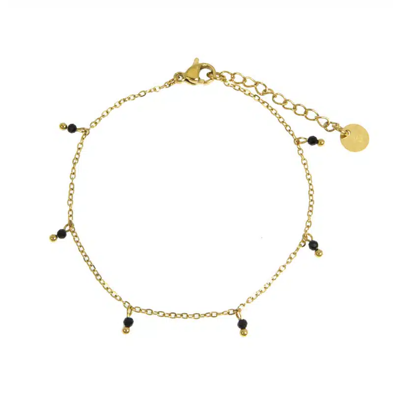 Bracelet Eloise Acier Onyx
