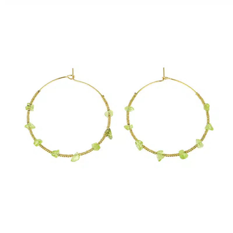 Boucles d'oreilles acier Rosine