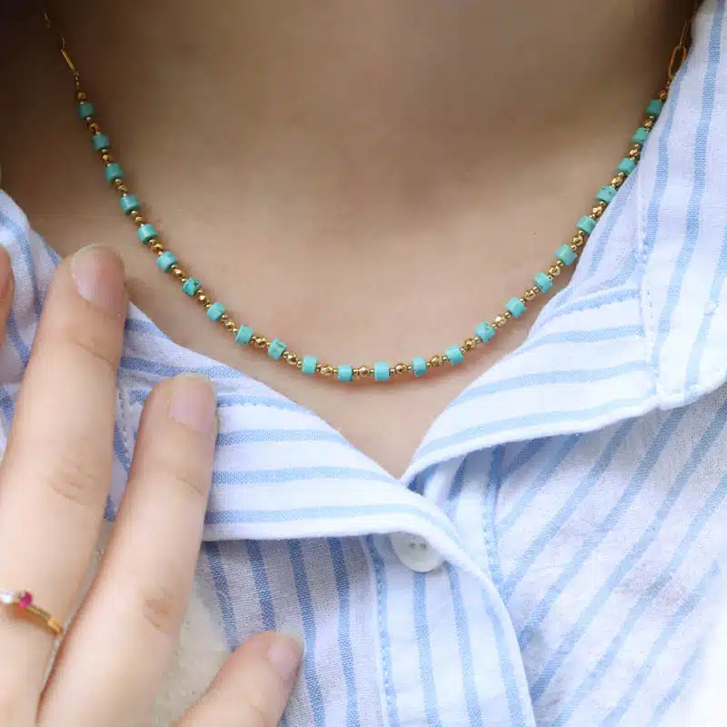 Collier acier Saskia