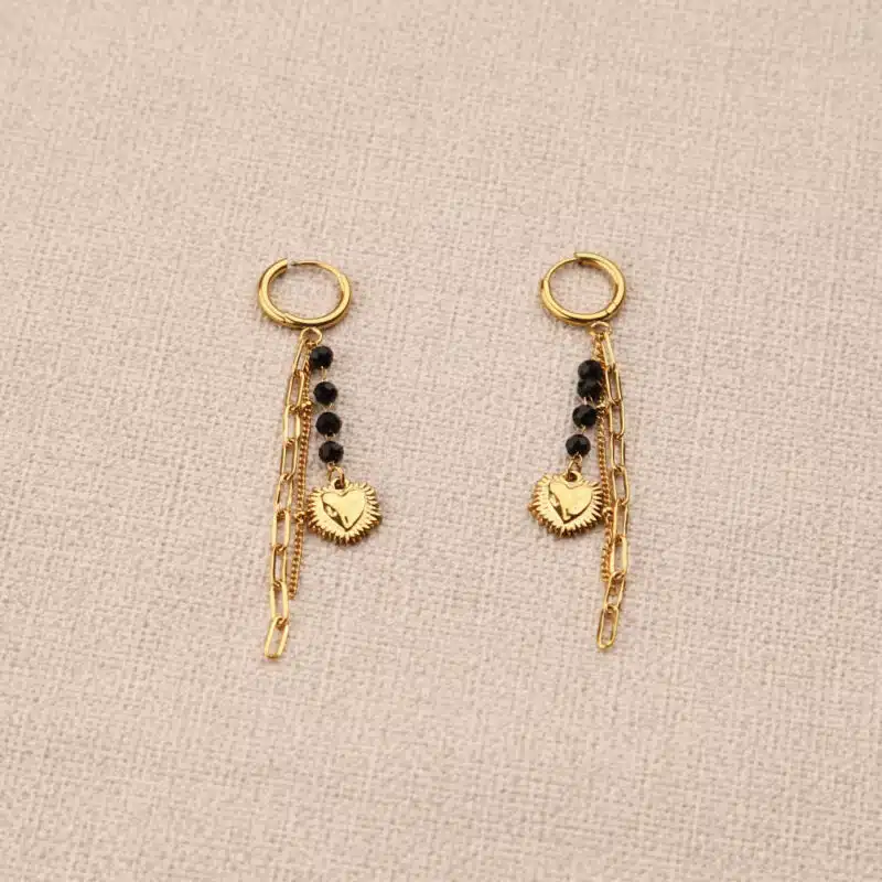 Aurivine earrings in acie