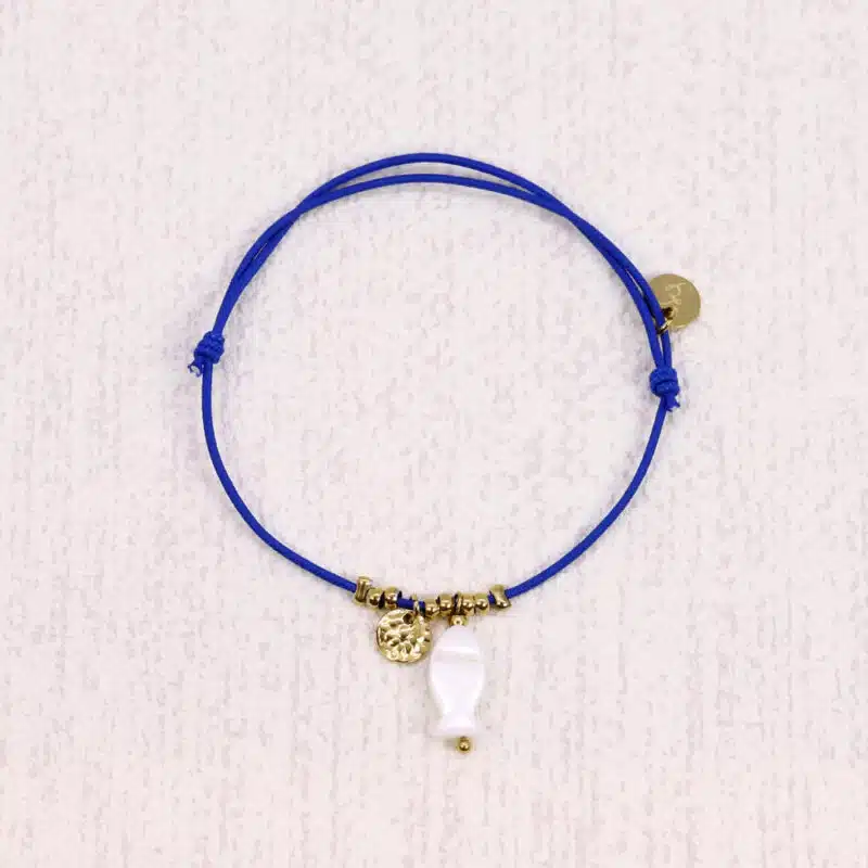 Bracelet élastique Poisson nacré