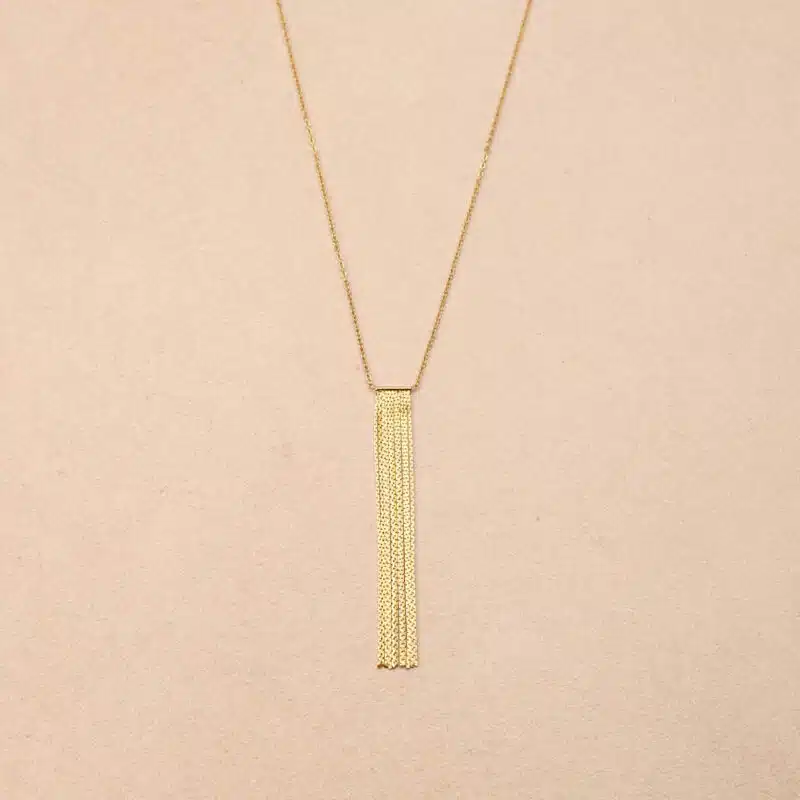 Sylviane long necklace in steel