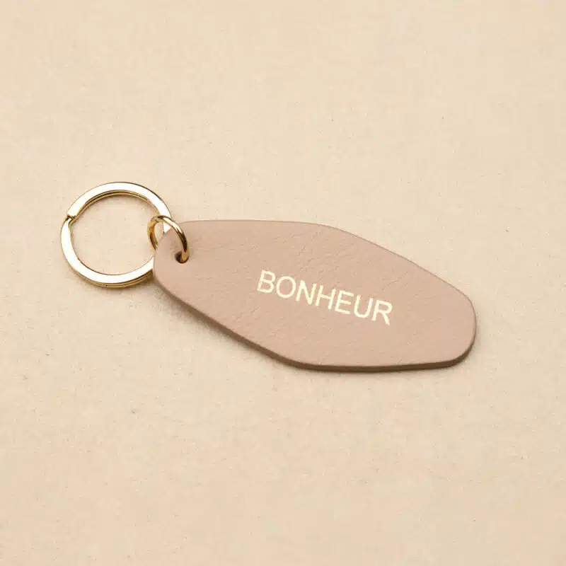 BONHEUR leather key ring