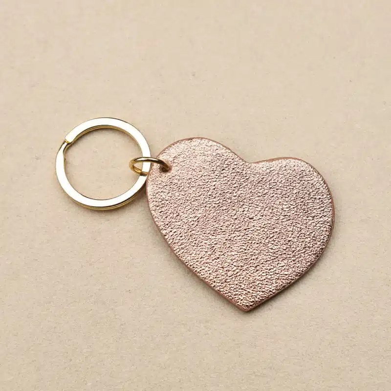Porte-clés Coeur en cuir
