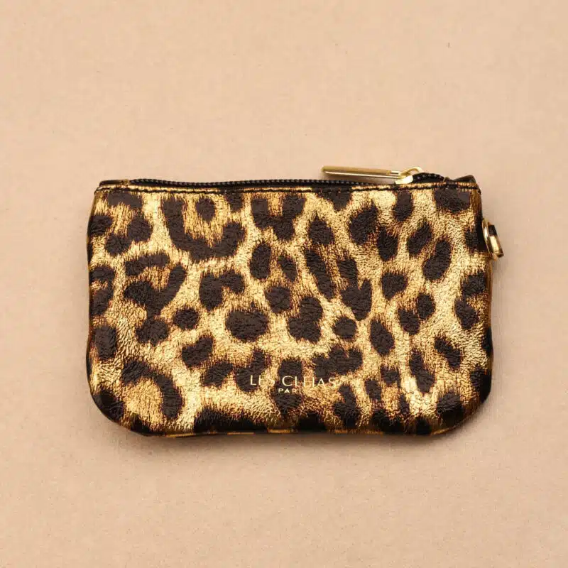 XS Leather Zip Pouch