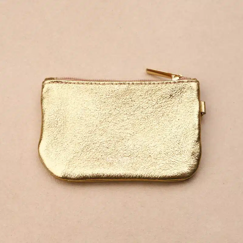 XS Leather Zip Pouch