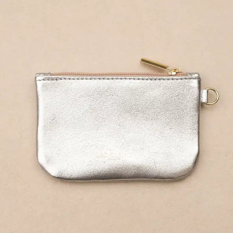 XS Leather Zip Pouch