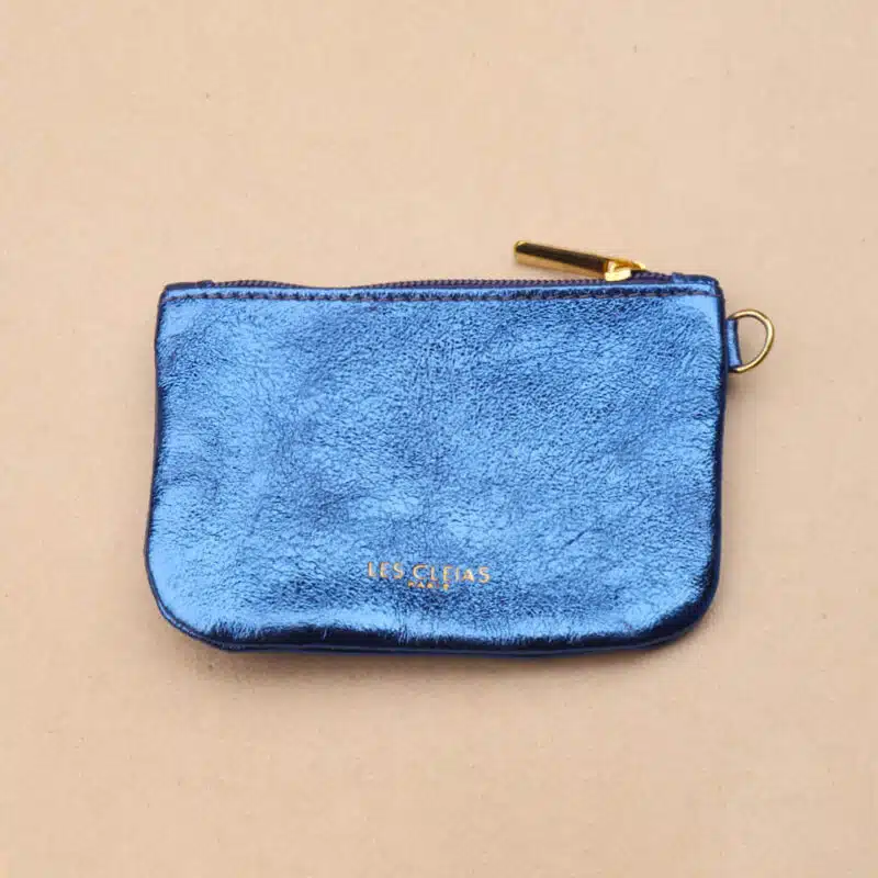 XS Leather Zip Pouch