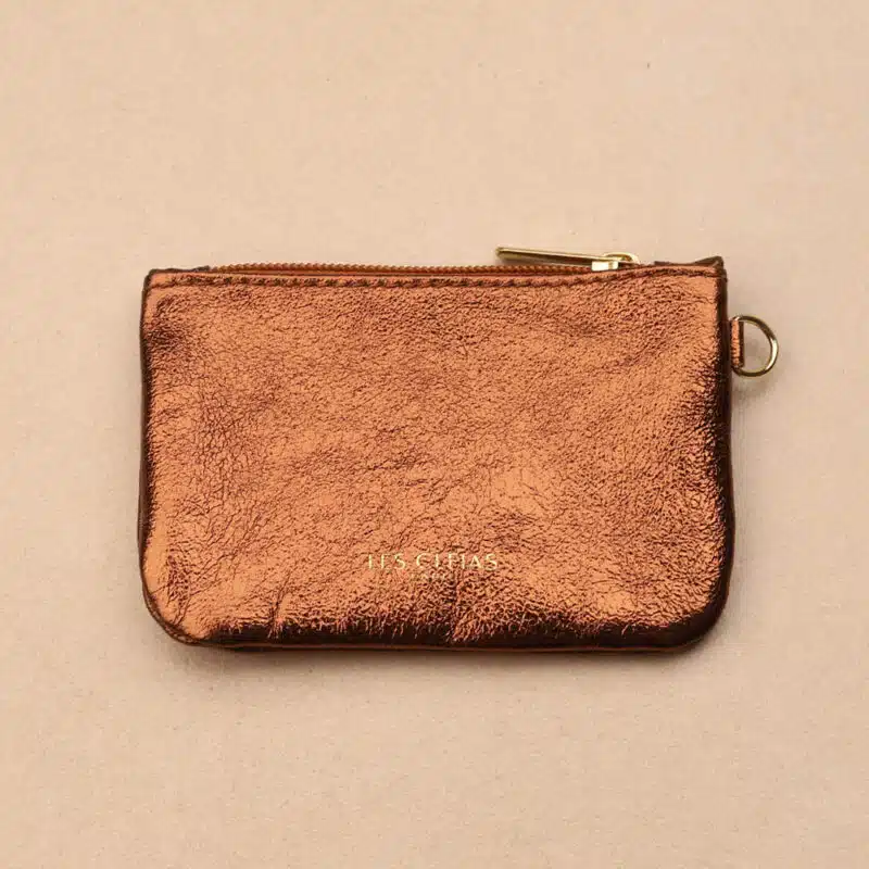 XS Leather Zip Pouch