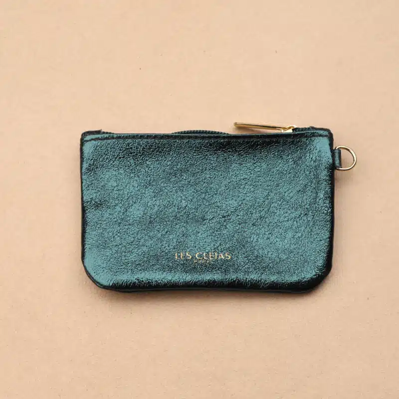 Pochette Zip XS en cuir