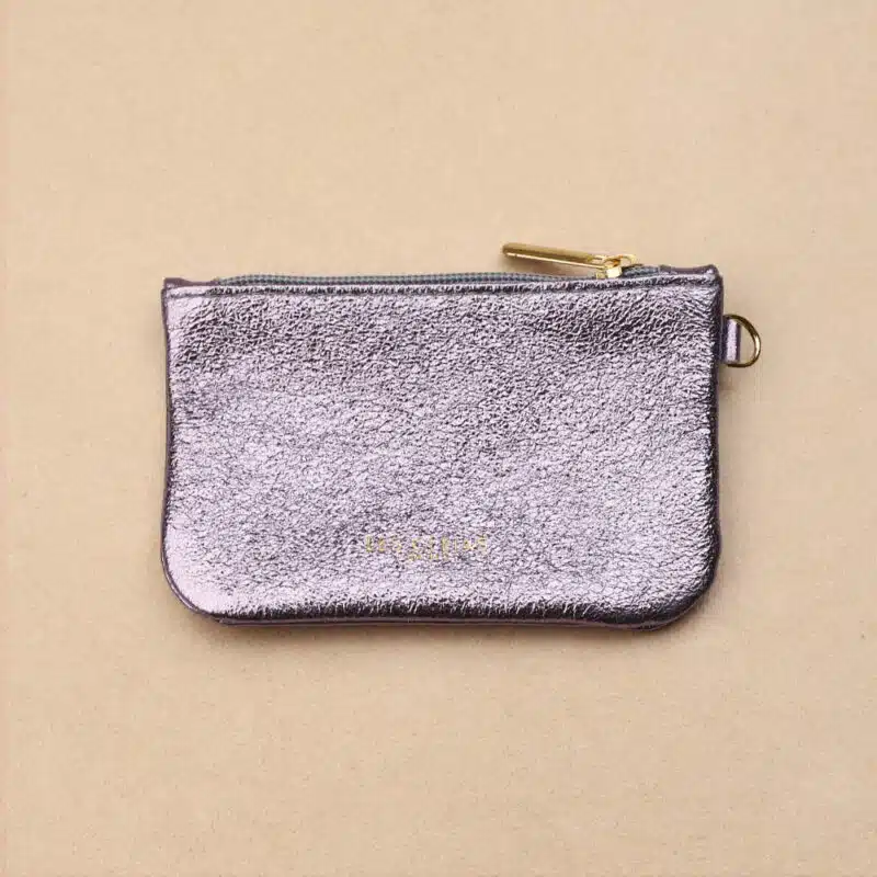 XS Leather Zip Pouch