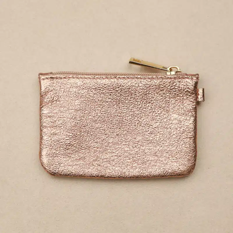 Pochette Zip XS en cuir