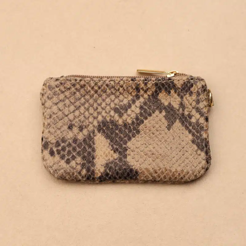 Serpent Zip XS leather pouch